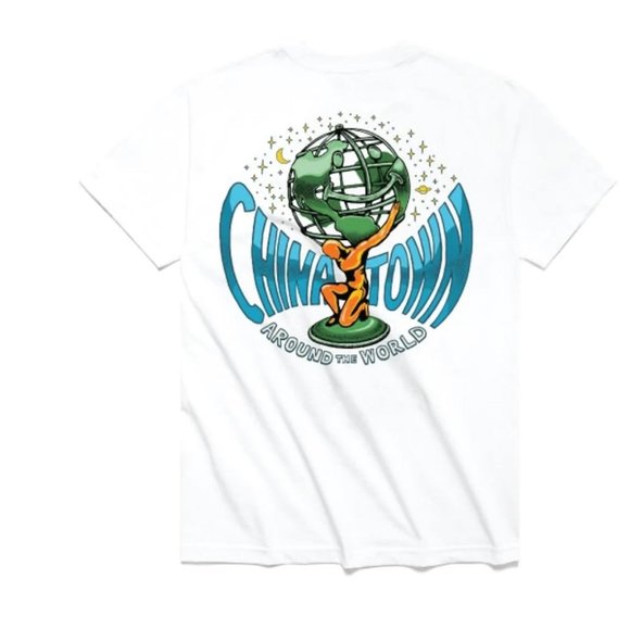 NWT CHINATOWN MARKET AROUND THE WORLD WHITE T-SHIRT - Picture 1 of 8